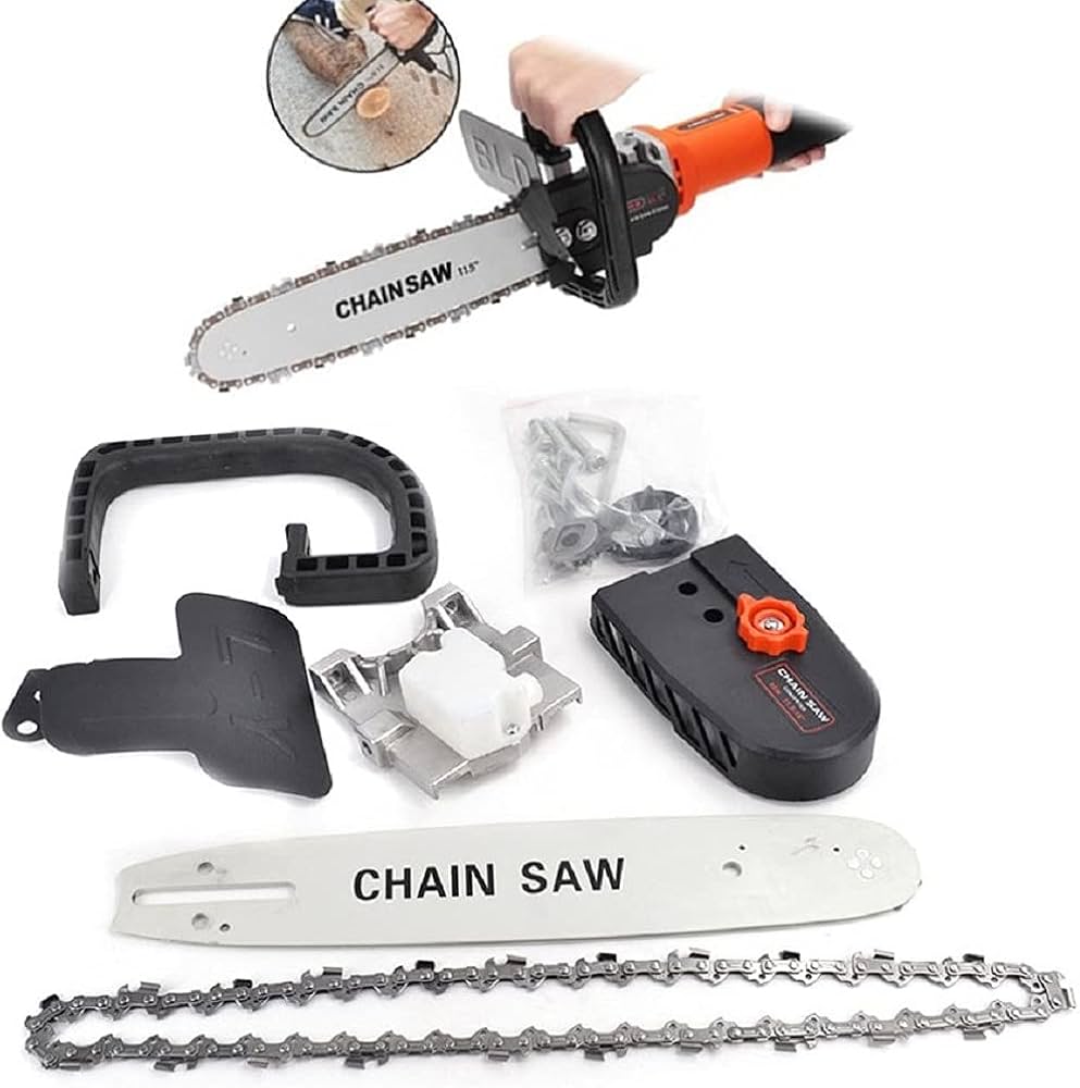 61cS0bYoxqS._AC_UF1000,1000_QL80_ Chainsaw attachment For electric angle grinder - convertible chain saw stand bracket set 11.5 inch. - Image 1