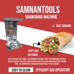 Samnantools Stainless Steel Shawarma Machine-Gas Hotel Equipment for Restaurant and Kitchen (Double burner) - Image 2
