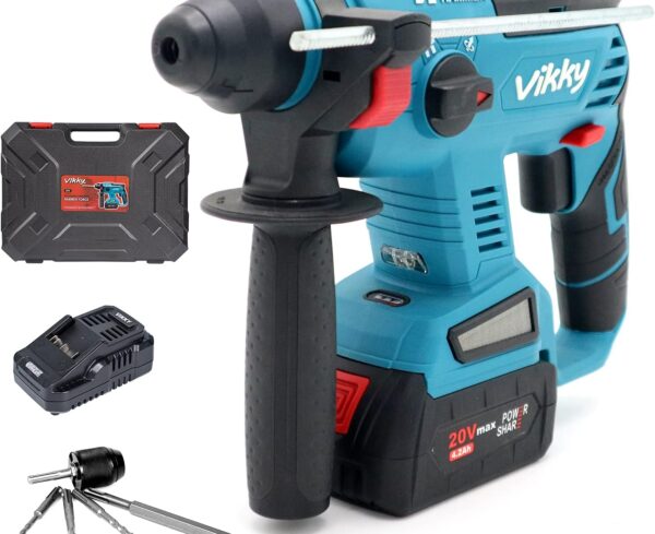 DVK Cordless Rotary Hammer - Powerful and Versatile Tool for Drilling and Chiseling Tasks