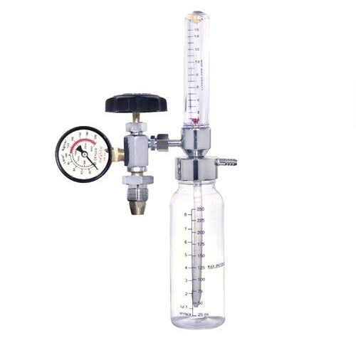 Zenith Oxygen Cylinder Regulator with Flowmeter & Humidifier Bottle - Essential Medical Device for Oxygen Therapy