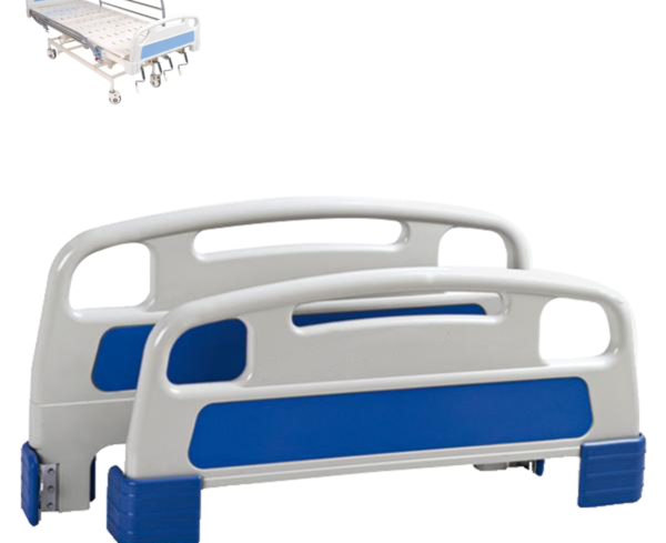 Enhance Patient Safety and Comfort with White and Blue ABS/PP Head & Leg Bed Bows