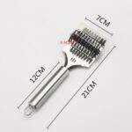 Samnantools Stainless Steel Noodle Maker Nool porotta Roller Docker Dough Cutter Tool - Image 3