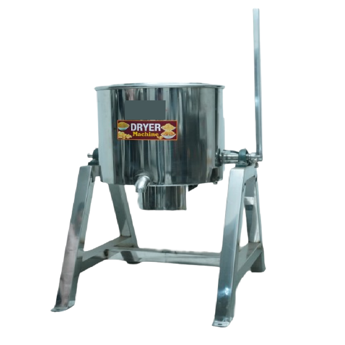 254 Efficient 1 HP Tilting Dryer Machine: 15 KG per Hour for Quick Drying - Image 1