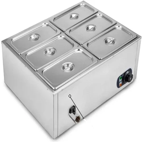 bain-marie-500x500 Stylish and Durable S. S. Bain Marie 6 Bowl Table Top - Perfect for Any Setting - Image 1