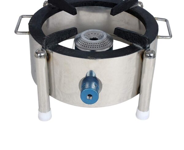 High-Quality 15*15 Stainless Steel Gas Bhatti/Chula – Commercial Stove Round Type