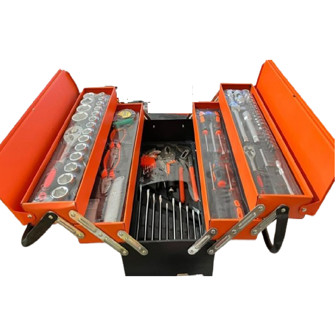 3654 Heavy duty socket sets 1/2 and 1/4 sq drive sets|Heavy-Duty Ratchet Handle, extension rode, Ideal for Automotive Use - Image 1