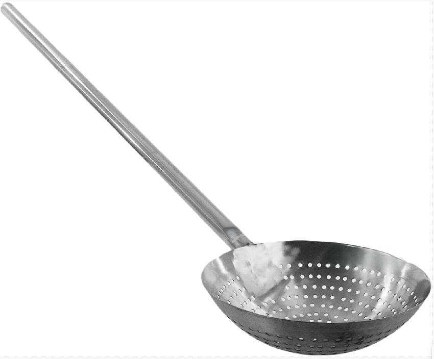 Screenshot_109 Stainless Steel Stir Fry Skimmer Strainer 48" Long Paddle - Image 1