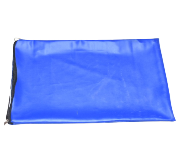 Samnantools Hospital Pillow Cover Size 18x25 Inch Leather Pillow Cover Zip Type Blue Color
