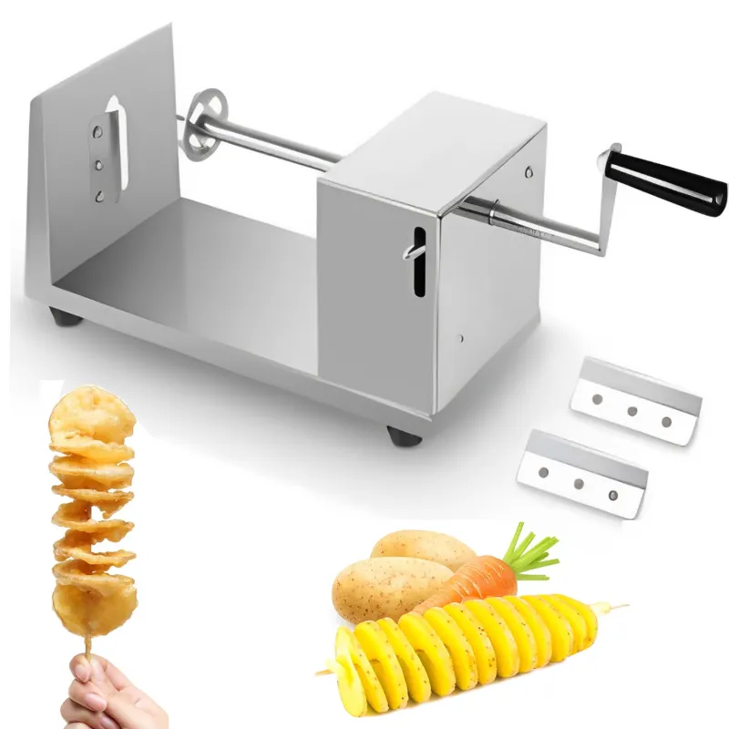 1706524428353-watmrkA Hand Operated Spiral Potato Cutter Machine, Stainless Steel Body - Image 1