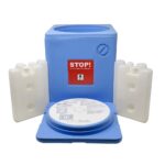 Vaccine Carrier with 4 Icepacks | Large 2.40 Liter Capacity | Insulated Medical Cold Chain Box for Vaccines and Temperature-Sensitive Medications