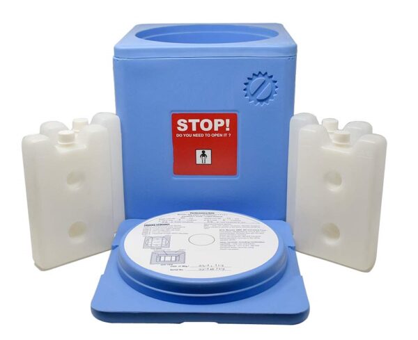 Vaccine Carrier with 4 Icepacks | Large 2.40 Liter Capacity | Insulated Medical Cold Chain Box for Vaccines and Temperature-Sensitive Medications