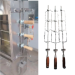 Samnantools Commercial Chicken Grill Machine Rod with Gear and Handle (3 pcs) | Durable and Heat-Resistant Rotisserie Accessories - Image 2