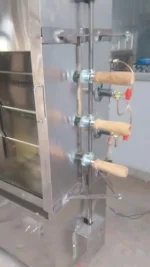 Samnantools Commercial Chicken Grill Machine Rod with Gear and Handle (3 pcs) | Durable and Heat-Resistant Rotisserie Accessories - Image 3