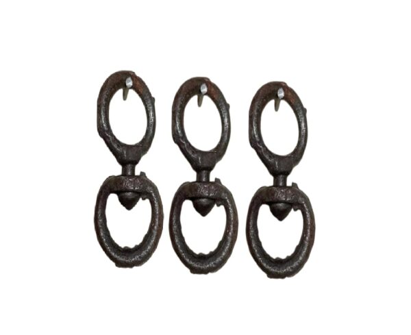 Samnantools Rustic Iron Swivel Ring Hook — Bhawar Kadi(Pack of 3) pcs