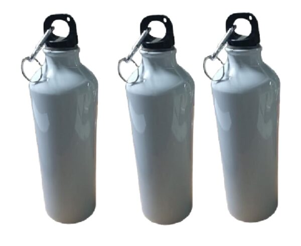 Samnantools 500 mL Aluminium Sipper Bottles for Sublimation Printing – Not Printed – Customizable Blank Bottles for Personalization – Pack of 3
