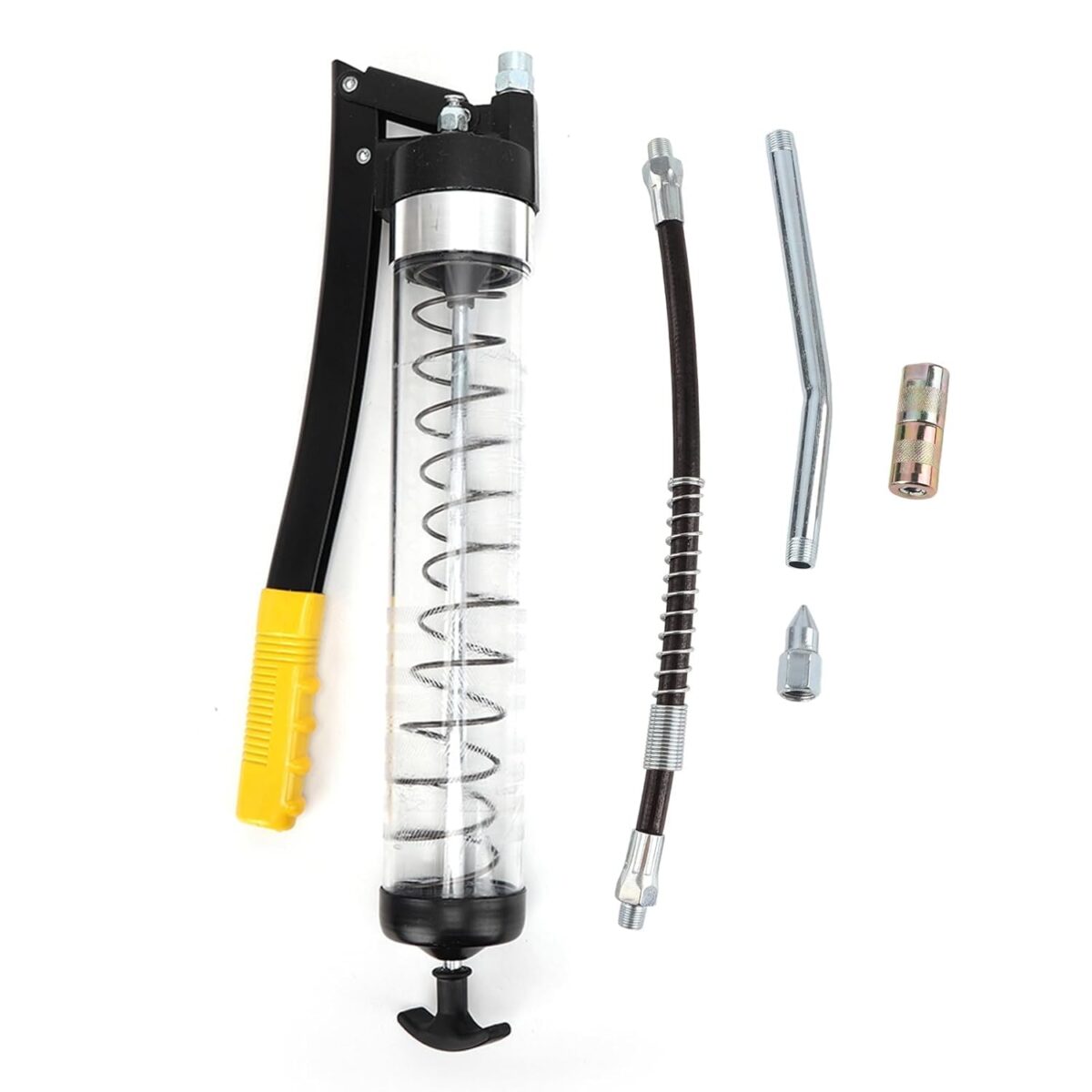 61D3BKftcfL._SL1500_ SamnanTools Heavy-Duty Transparent Grease Gun Tube – Portable Automotive Lubrication Tool for Cars, Bikes, Machinery & Workshop Use - Image 1