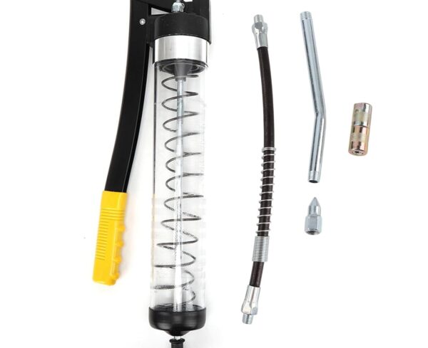 SamnanTools Heavy-Duty Transparent Grease Gun Tube – Portable Automotive Lubrication Tool for Cars, Bikes, Machinery & Workshop Use