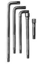 Samnantools Heavy-Duty L-Shaped Socket Wrench Set – 12", 10", 8" Combo with 8" & 4" Extension Rods – 5 PCS Socket Spanner Tool Kit for Car, Bike, Garage, Workshop & DIY Repairs