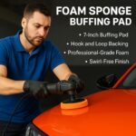 SamnanTools 5-Inch Car Polishing & Buffing Pad Combo – Pack of 5 Sponge Pads for Auto Detailing, Waxing, Buffing, Scratch Removal - Image 3