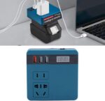 Samnantools 200W DC 18V–21V Outdoor Battery Converter – Portable DC to AC Inverter with Dual USB, LED Display & AC Outlet for Charging Electronics – Battery Not Included - Image 4