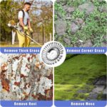 Samnantools Wire Wheel Weed Brush for Grass Cutter – Universal Trimmer Head for Garden, Lawn Mower, and Brush Cutter 8 inch - Image 2