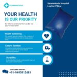 Samnantools Hospital Leather Pillow – 24x16 Inch Washable Medical Pillow for Patient Comfort, Waterproof & Easy to Clean(Pack of 2) - Image 3