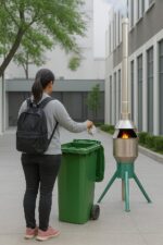 Samnantools Sanitary Napkin & Diaper Incinerator for Hospitals, Hostels & Clinics – No Electricity or Gas Required-double chamber combustion system - Image 3