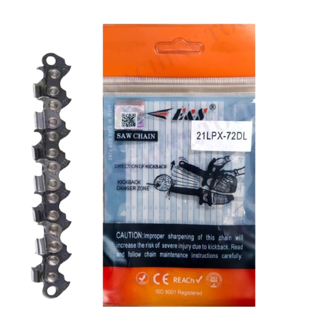 5 E&S Chain 18"-21LPX (Orange)-Petrol Chainsaw Chain - Image 1