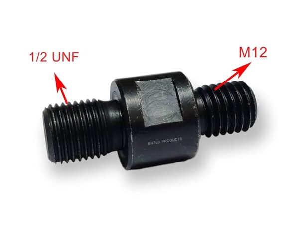 M12 x 1/2 UNF Adaptor – Mixer to Drill Connector for Paint, Cement & Plaster Mixing Attachments