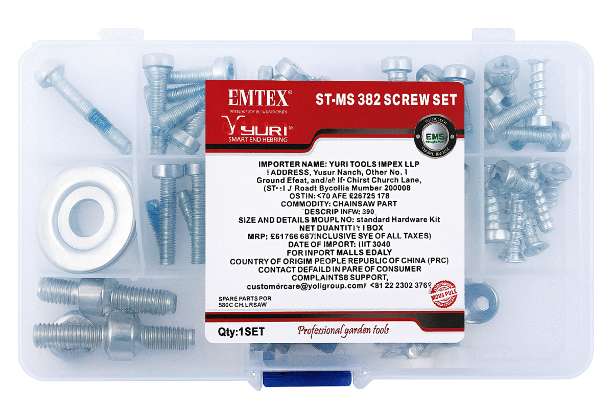 as MS381 Screw Set Kit – Compatible Replacement Screws for Chainsaw Assembly and Repair - Image 1