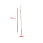 Wooden Broom Stick (Lathi) – Long Handle Set, 20mm Thread (Stick Only, No Brush Included) | Fits All Mop & Broom Heads(Pack of 2) - Image 2