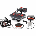 Heat Press Machine – Multifunctional T-Shirt Printing Machine for Mug, Cap, Plate, Hat & Sublimation Printing | 360° Swing Away Digital Combo Heat Machine - Image 2