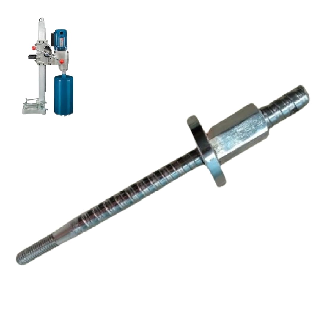 41Fh9v9vlTL._SL1100_ Samnantools Core Cutter Machine Center Bolt – Replacement Center Rod for Imported Core Cutters | Heavy Duty Spare Part for Paper Core Cutting Machines | Universal Fit Design - Image 1