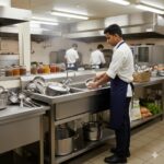 Samnantools 3-Bowl sink Wash Unit with Splash Guard |Heavy-Duty Commercial Sink with Under Cross Support | 165×60×85+10 cm - Image 2