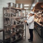 Samnantools 4-Tier Stainless Steel Pot Rack |Stainless Steel Free Standing Pot Rack, Size/Dimensions: Standard, Size: 48"x24"x66 CM - Image 2